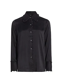 Fia Silk Ruffled Blouse