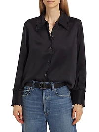 Fia Silk Ruffled Blouse
