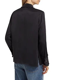 Fia Silk Ruffled Blouse