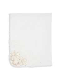 Baby Girl's 4-Piece Beaded Lace Dress, Headband, Booties & Blanket Set