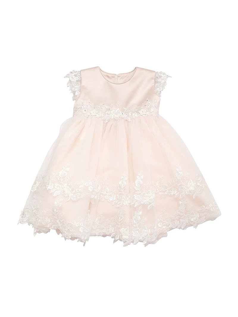 Baby Girl's & Little Satin, Tulle Lace Dress