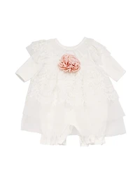 Baby Girl's 4-Piece Long-Sleeve Dress, Headband, Booties & Blanket Set