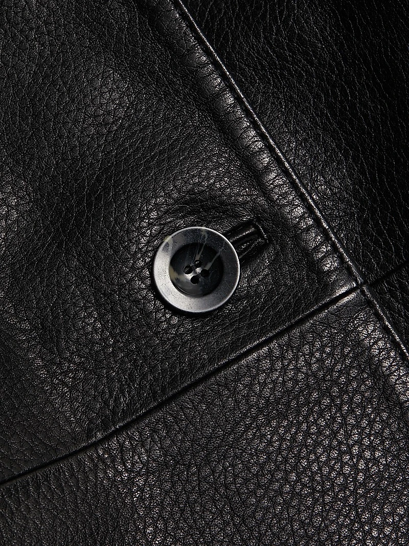 Marlowe Leather Belted Coat