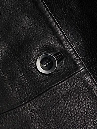 Marlowe Leather Belted Coat