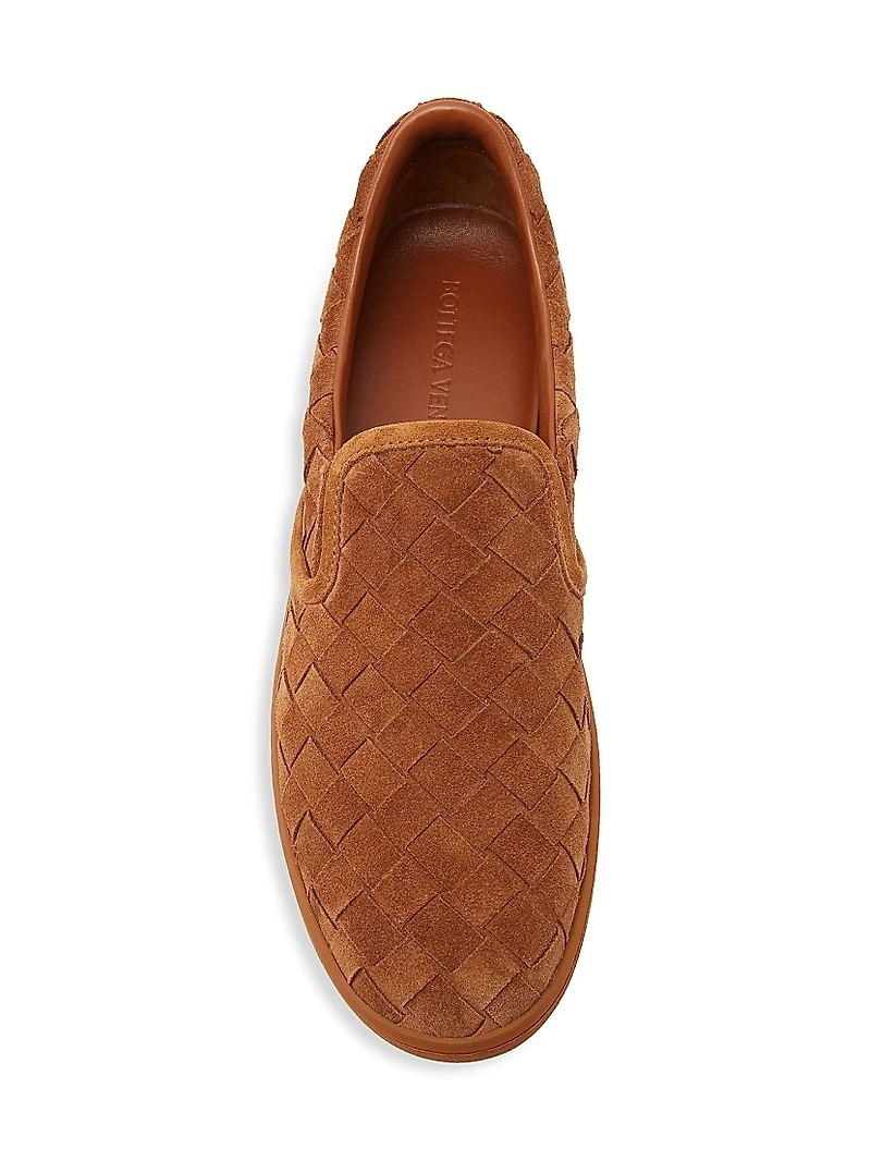 Intrecciato Leather Sneakers