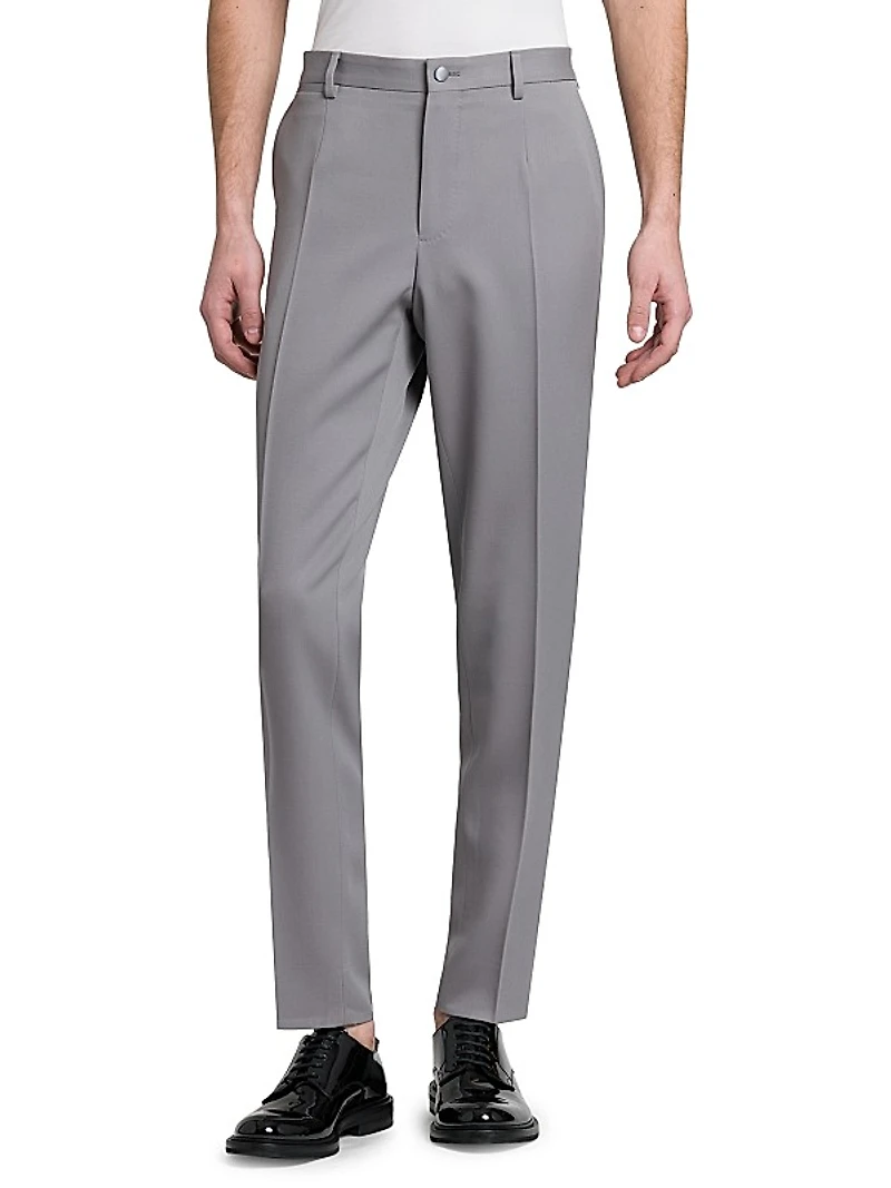 Tailored Wool Tuxedo Pants