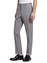 Tailored Wool Tuxedo Pants