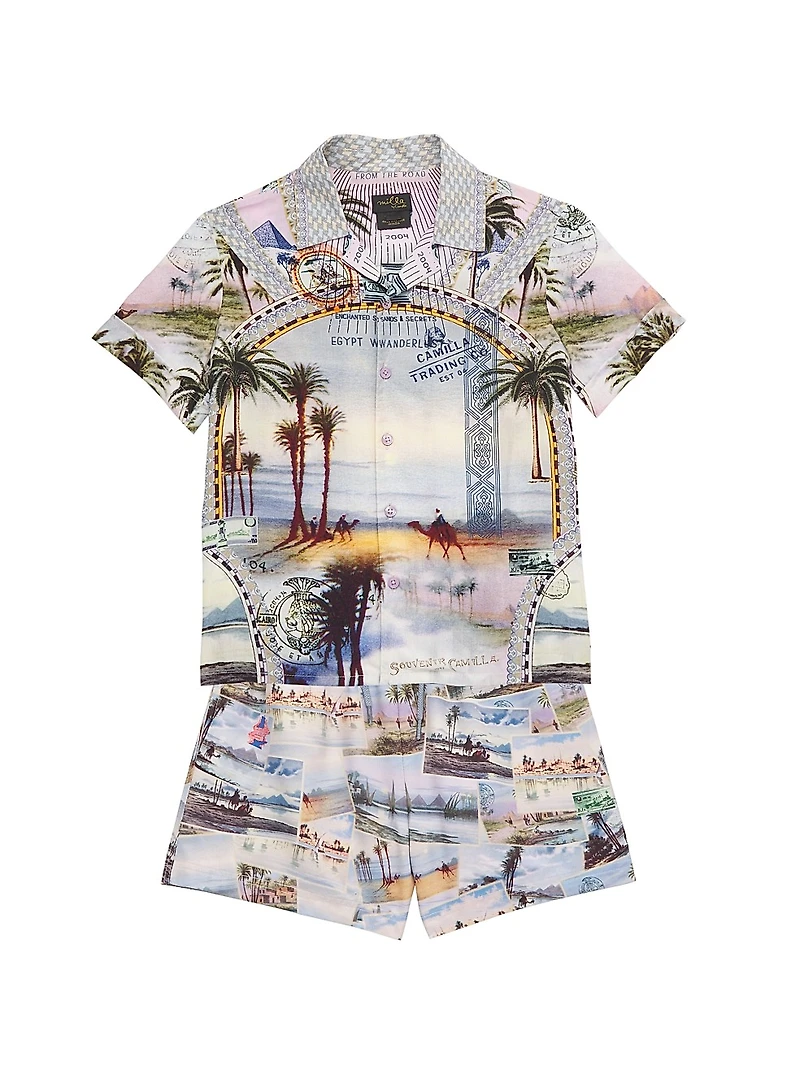 Little Boy's & Photo Print Boardshorts