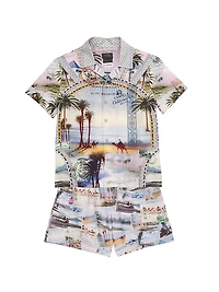 Little Boy's & Photo Print Boardshorts