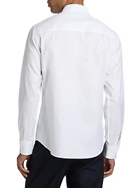 Monogram Cotton Button-Down Oxford Shirt