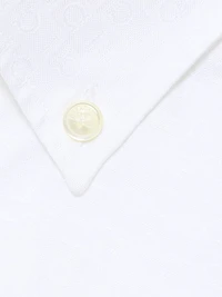 Monogram Cotton Button-Down Oxford Shirt