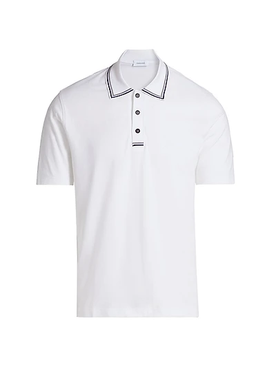 Piqué Jersey Knit Polo Shirt