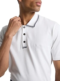 Piqué Jersey Knit Polo Shirt