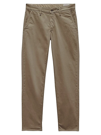 Stretch-Cotton Straight-Leg Chino Pants