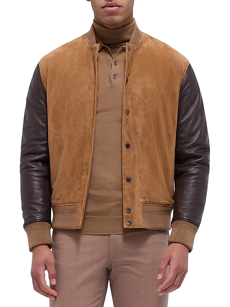 Two-Tone Suede Jacket