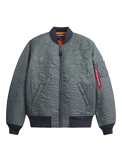 Camo Quilted Ma-1 Flight Jacket