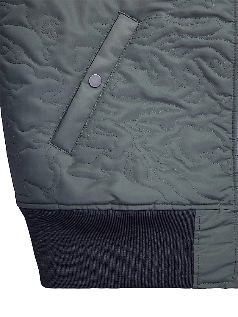 Camo Quilted Ma-1 Flight Jacket