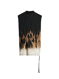 Tarp Tie-Dye Cotton Sleeveless T-Shirt