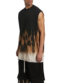 Tarp Tie-Dye Cotton Sleeveless T-Shirt