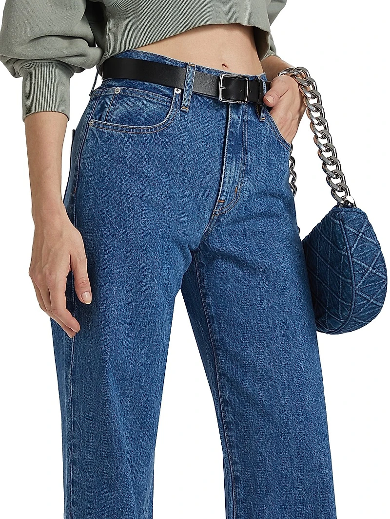 Selena Mid-Rise Wide Jeans