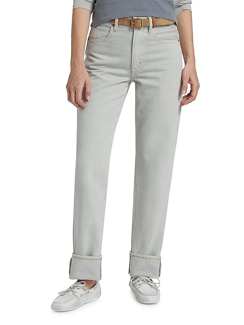 Sophie Mid-Rise Straight-Leg Jeans