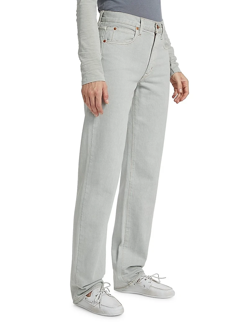 Sophie Mid-Rise Straight-Leg Jeans