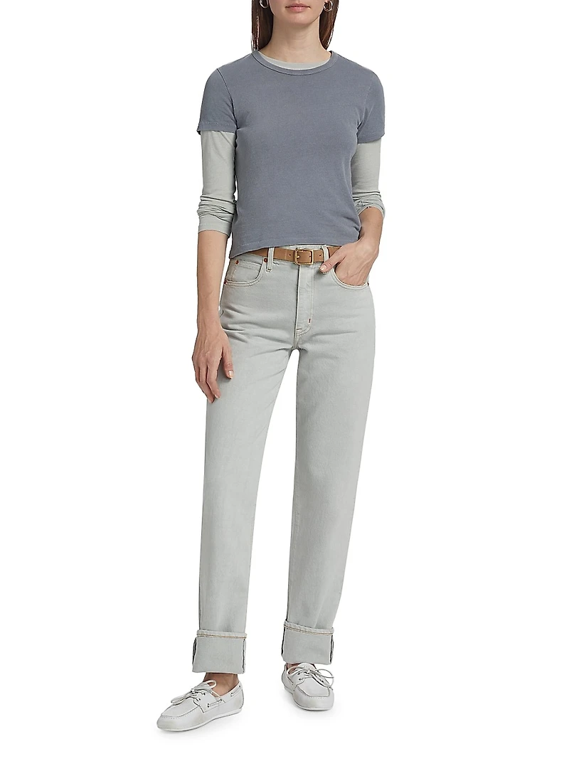 Sophie Mid-Rise Straight-Leg Jeans