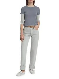 Sophie Mid-Rise Straight-Leg Jeans
