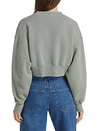 Cropped Cotton Sweatshirt