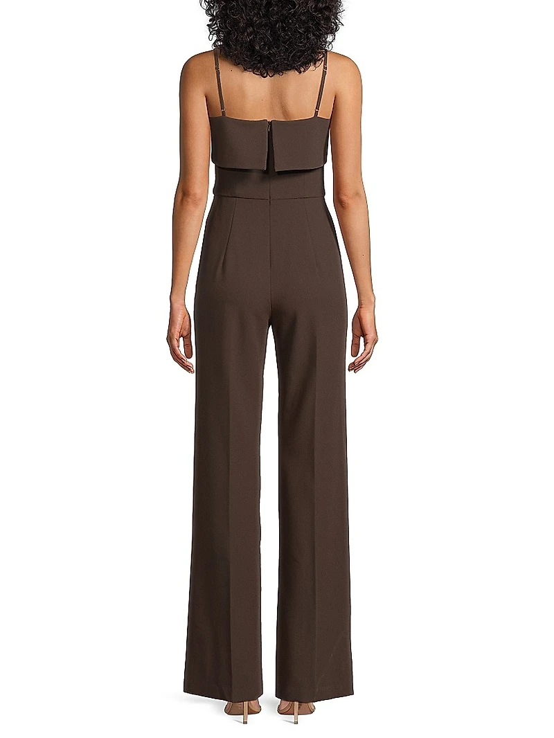 Kaivon Straight-Neck Jumpsuit