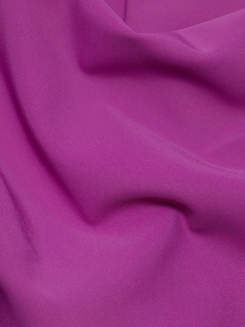 Ellia Draped V-Neck Cocktail Dress