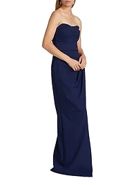 Dotai Draped Strapless Gown