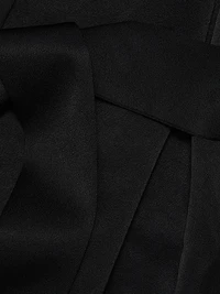 Everett Satin Crêpe Cape Dress