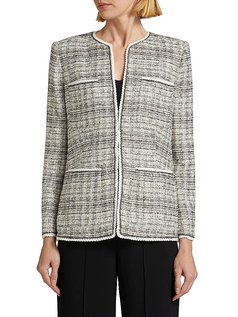 Teigen Metallic Tweed Jacket