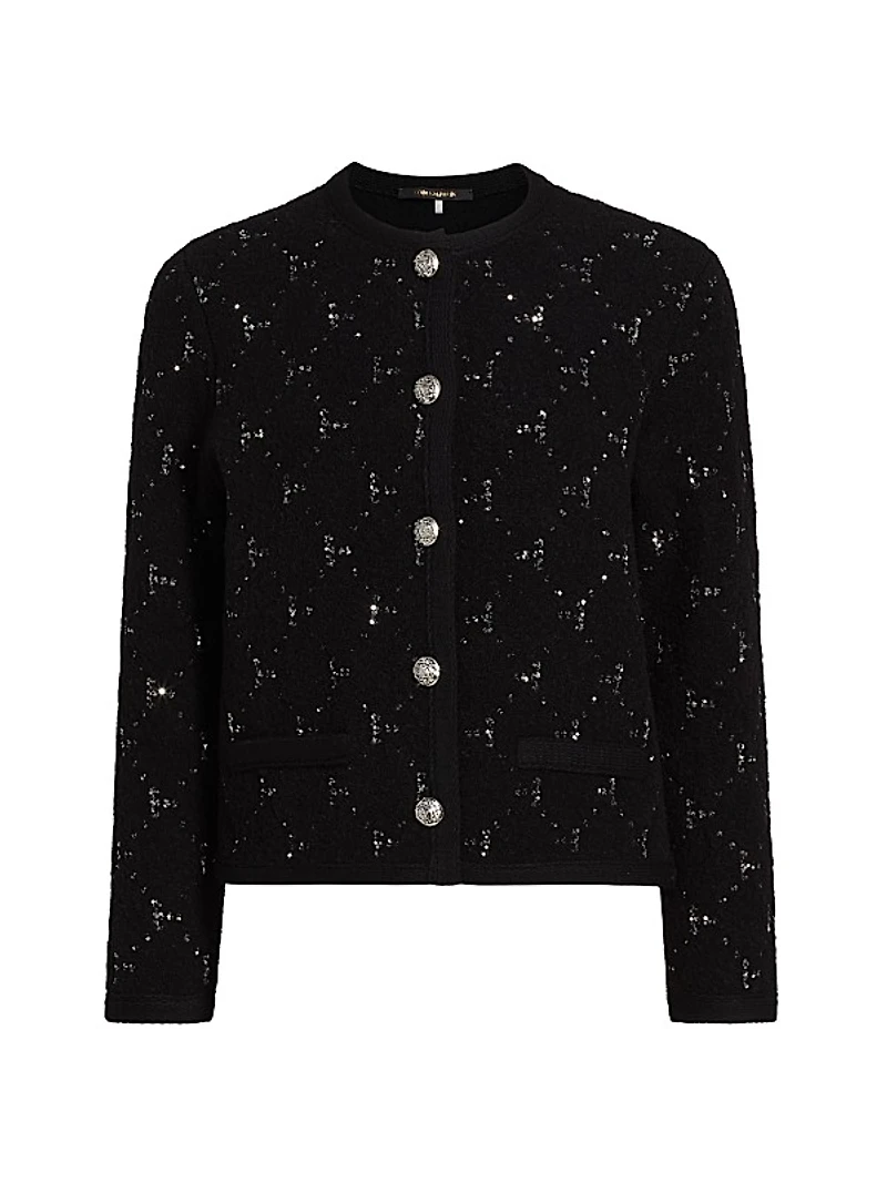 Rue Embellished Crewneck Cardigan
