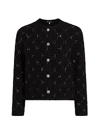 Rue Embellished Crewneck Cardigan