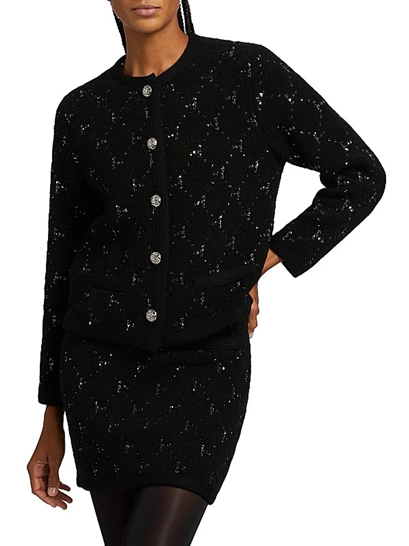 Rue Embellished Crewneck Cardigan