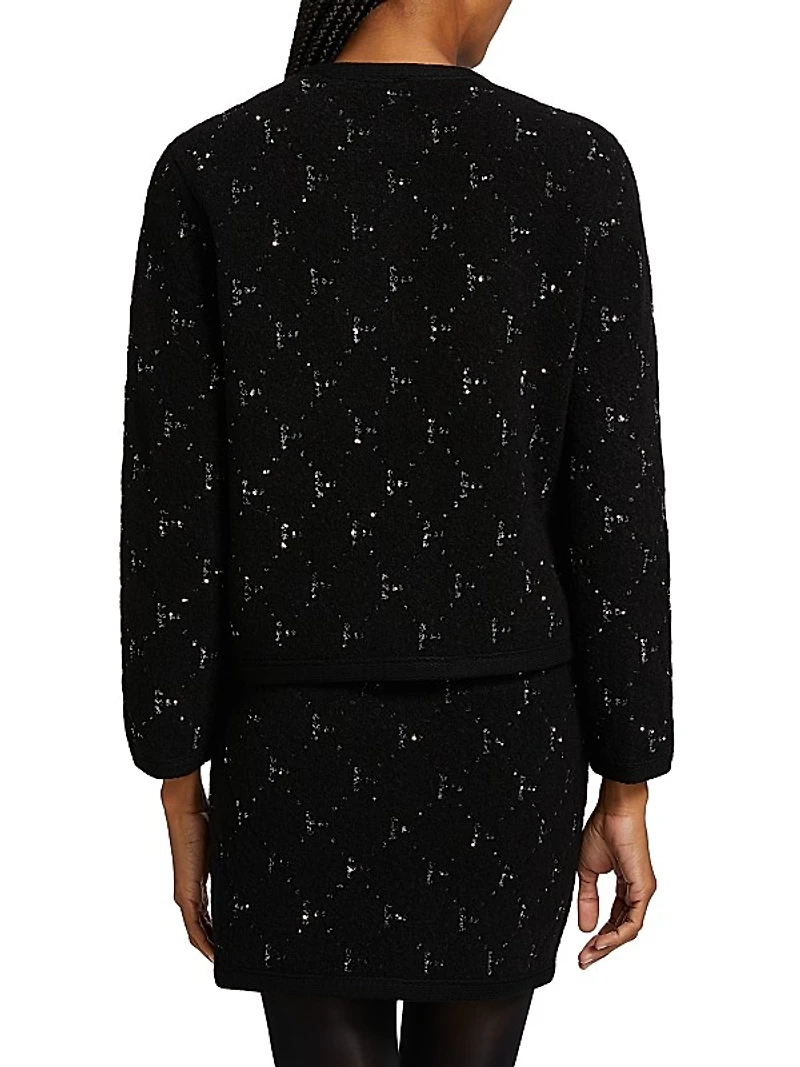 Rue Embellished Crewneck Cardigan