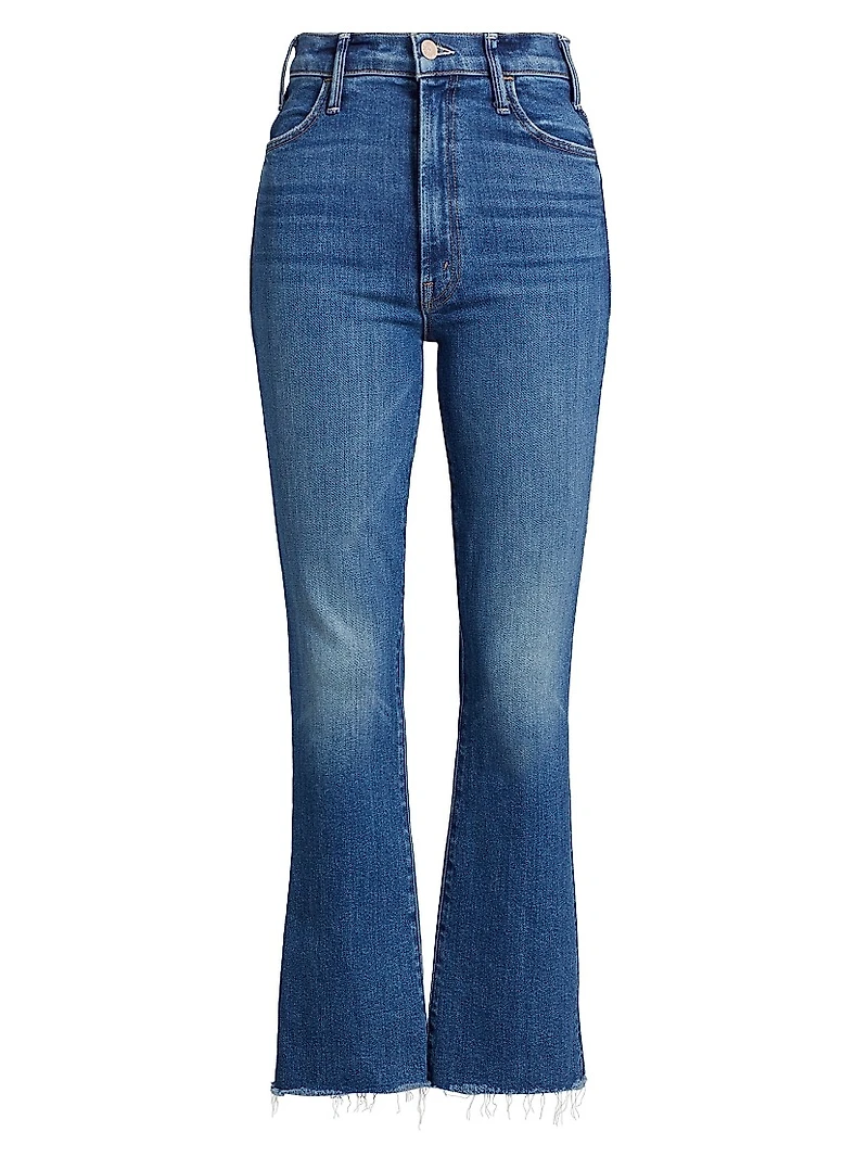 The Hustler High-Rise Ankle Fray Pants