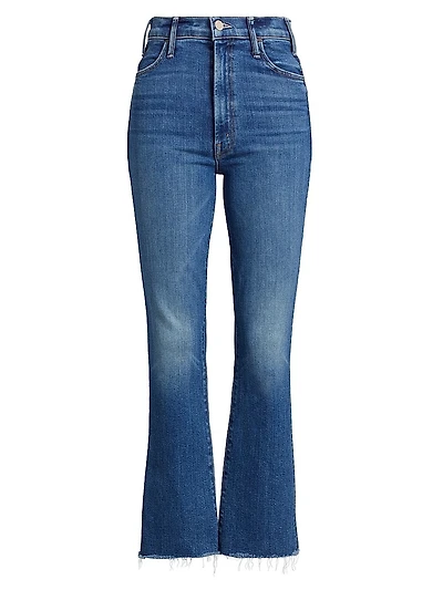 The Hustler High-Rise Ankle Fray Pants