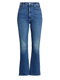 The Hustler High-Rise Ankle Fray Pants