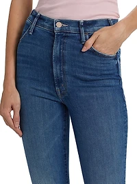 The Hustler High-Rise Ankle Fray Pants