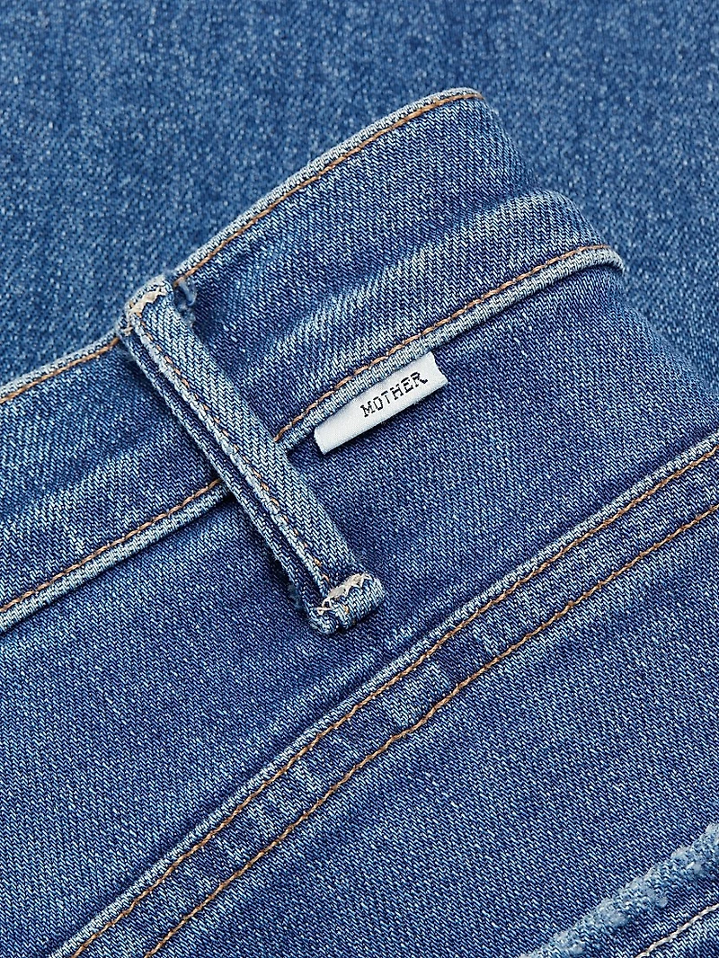 The Hustler High-Rise Ankle Fray Pants