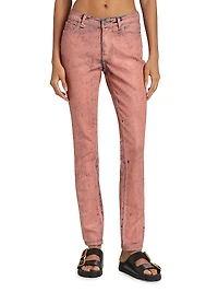 Paint Job Mid-Rise Skinny Jeans