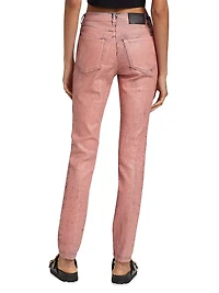 Paint Job Mid-Rise Skinny Jeans