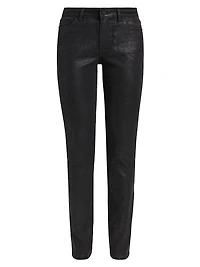 Glitter Mid-Rise Skinny Jeans