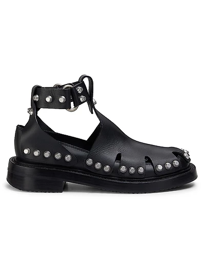 Dixon Studded Leather Sandals