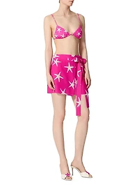 Starfish Crepe De Chine Skirt