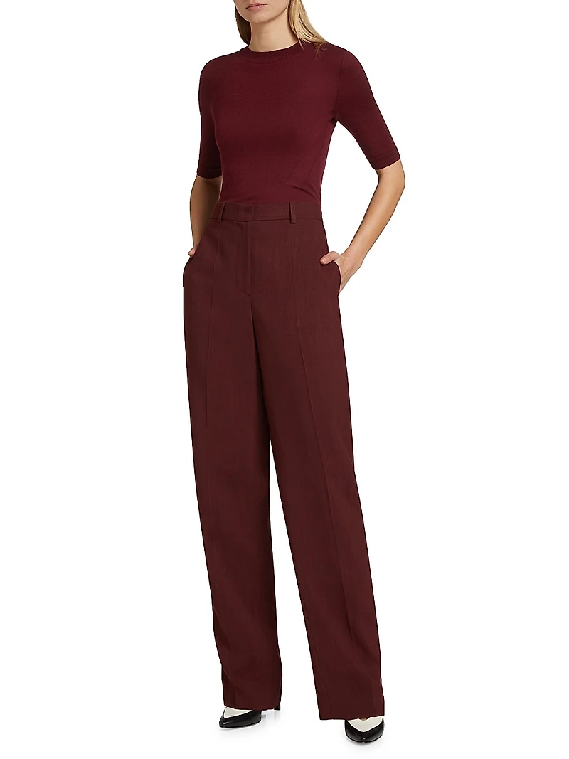 Straight Vented Pants