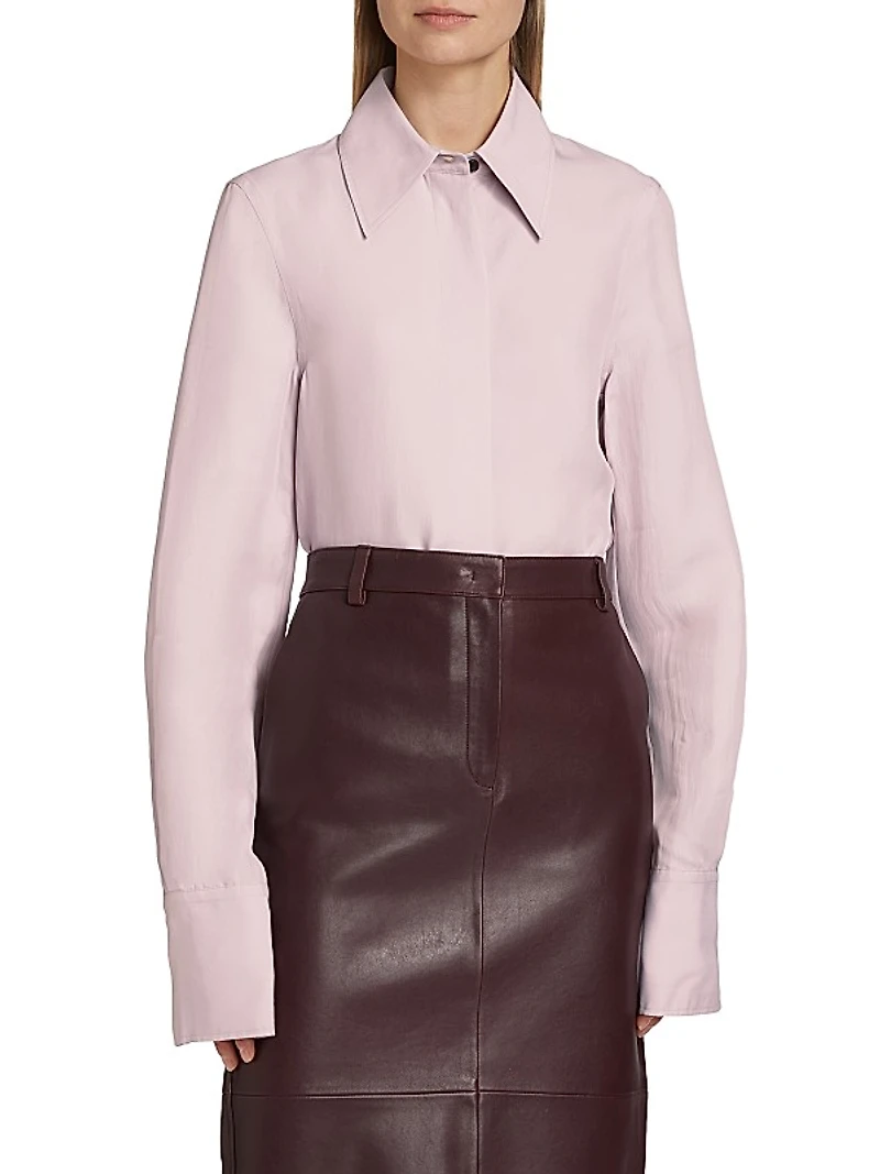 Long-Sleeve Button-Up Shirt